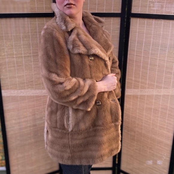 Vintage Tissavel Faux Fur Coat - Picture 2 of 7